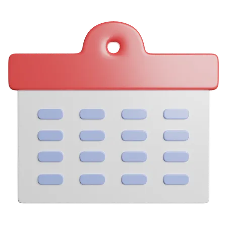 Calendario  3D Icon