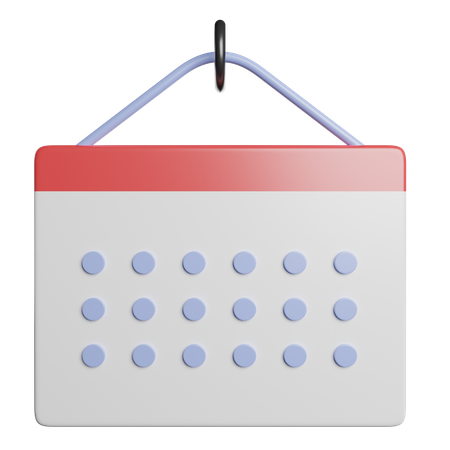 Calendário  3D Icon