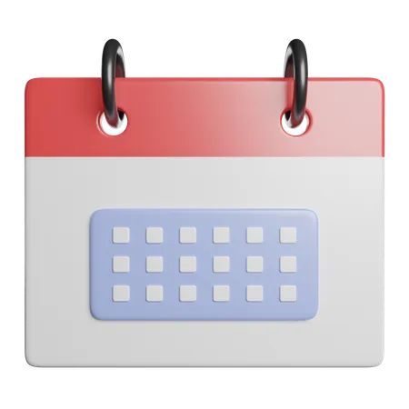 Calendário  3D Icon