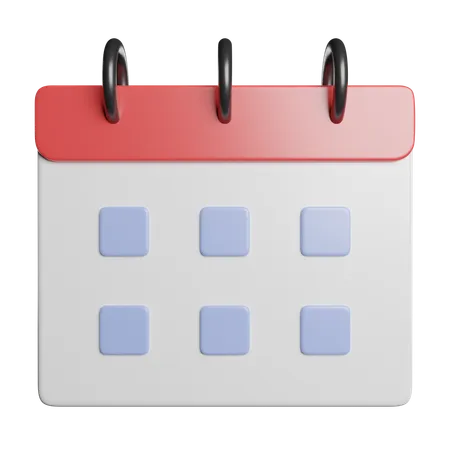 Calendário  3D Icon