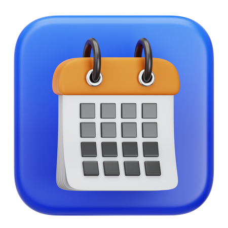 Calendário  3D Icon