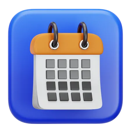 Calendário  3D Icon