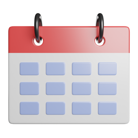 Calendário  3D Icon