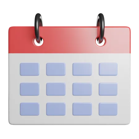 Calendário  3D Icon