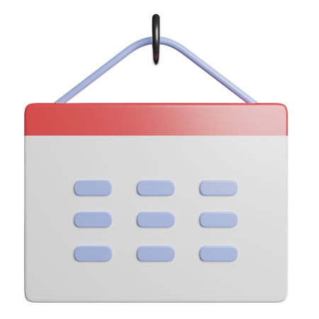 Calendário  3D Icon