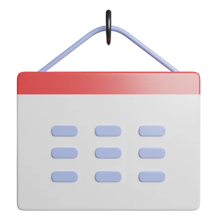 Calendário  3D Icon