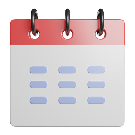 Calendário  3D Icon