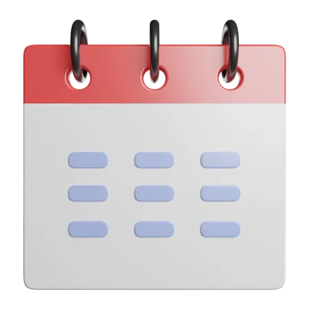 Calendário  3D Icon