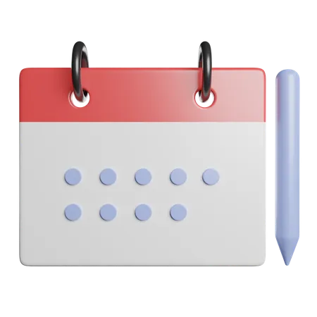 Calendário  3D Icon