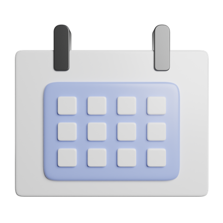 Calendário  3D Icon