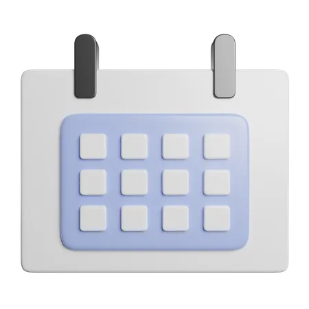 Calendário  3D Icon