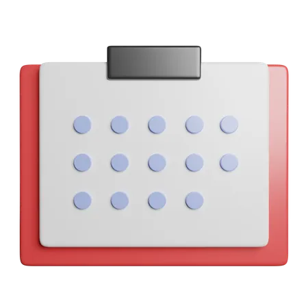 Calendário  3D Icon