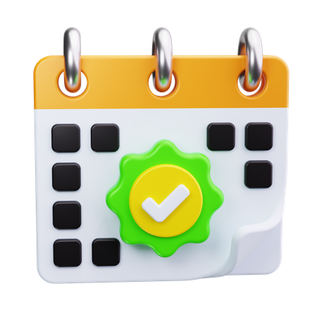 Calendario  3D Icon