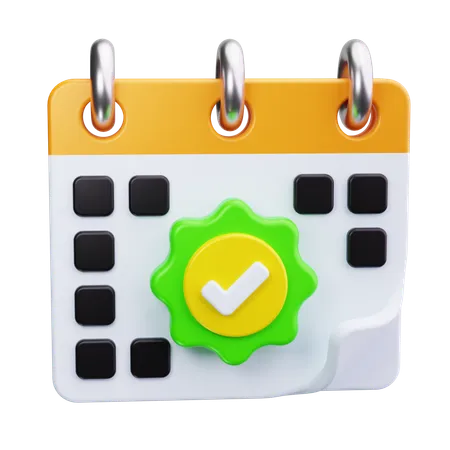 Calendario  3D Icon