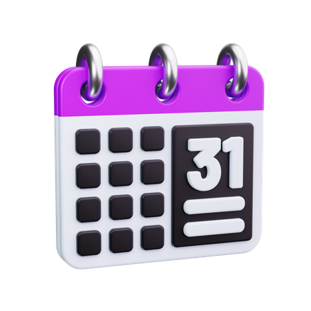 Calendário  3D Icon