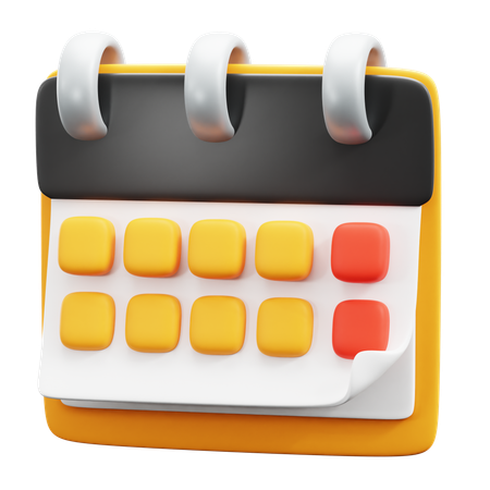 Calendário  3D Icon