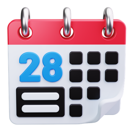 Calendário  3D Icon