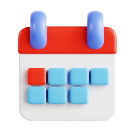 Calandrar  3D Icon