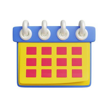 Calendário  3D Icon