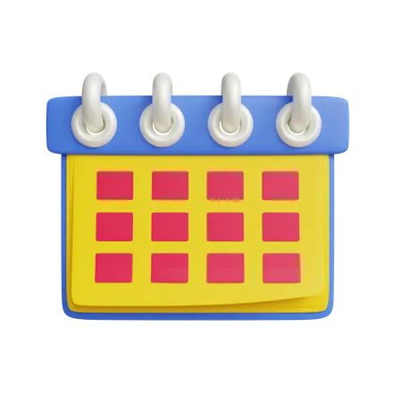 Calendário  3D Icon