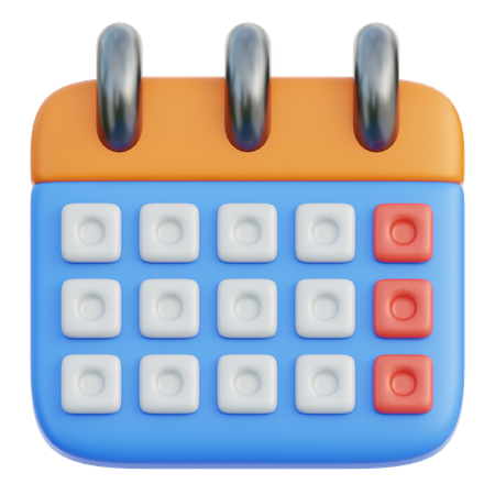 Calendário  3D Icon