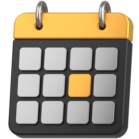 Calendário  3D Icon