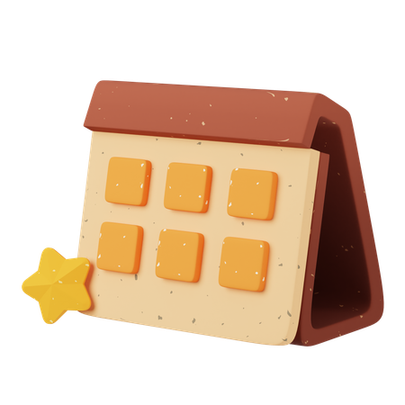 Calendario  3D Icon