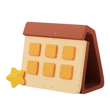 Calendario  3D Icon