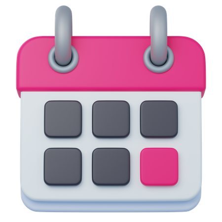 Calendario  3D Icon