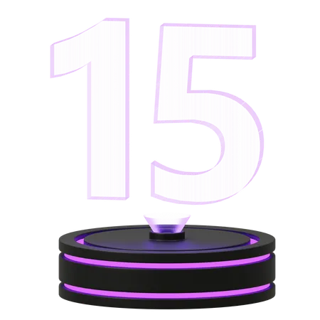 Calendário 15  3D Icon