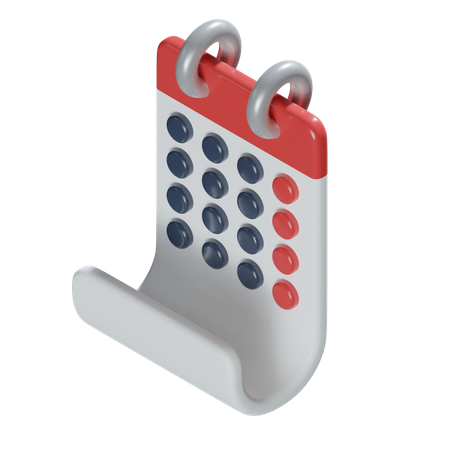 Calendario  3D Icon