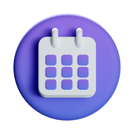 Calendario  3D Icon