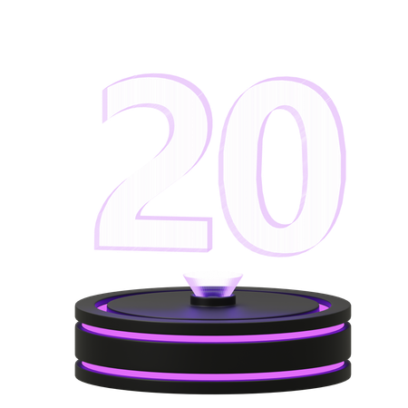 Calendario 20  3D Icon