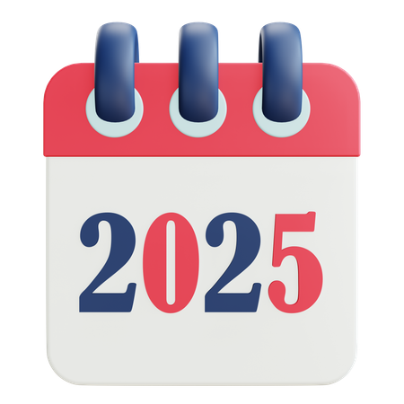 Calendario 2025  3D Icon