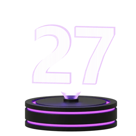 Calendário 27  3D Icon