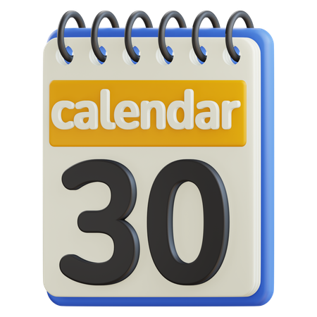 Calendario de fechas  3D Icon