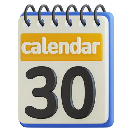 Calendario de fechas  3D Icon