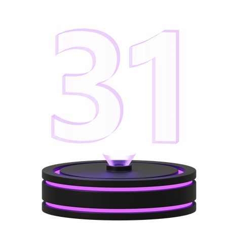 Calendário 31  3D Icon