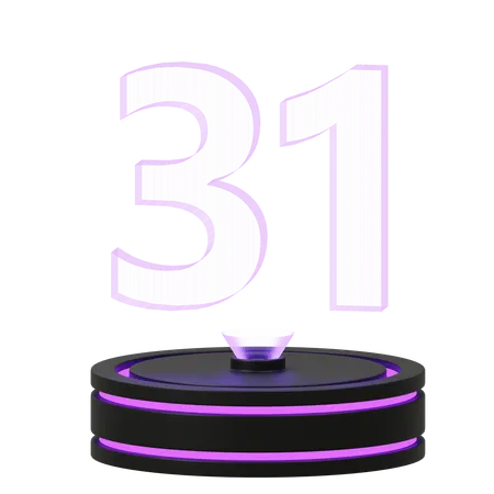 Calendário 31  3D Icon