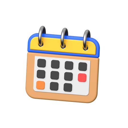 Calendario  3D Icon
