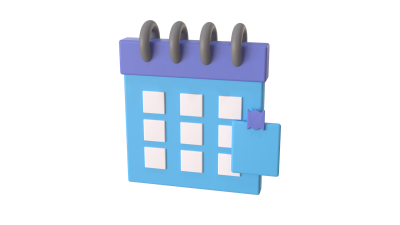 Calendário  3D Icon