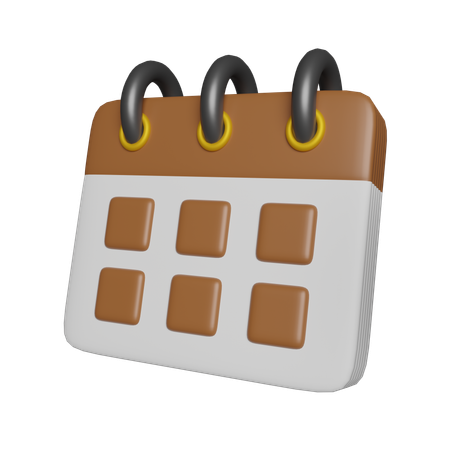 Calendário  3D Icon