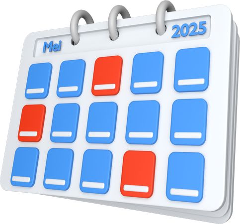 Calendário  3D Icon