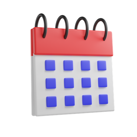 Calendario  3D Icon