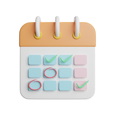 Calendário  3D Icon