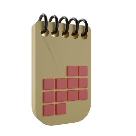 Calendário  3D Icon