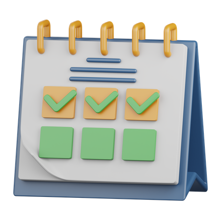Calendário  3D Icon