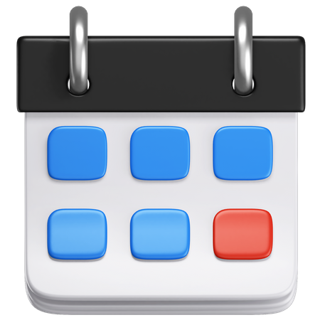 Calendario  3D Icon