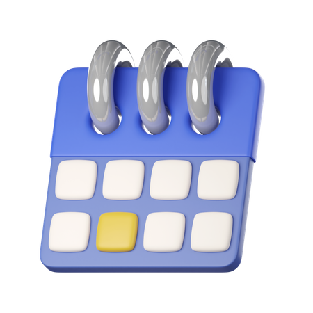 Calendário  3D Icon