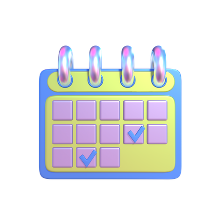 Calendario  3D Icon